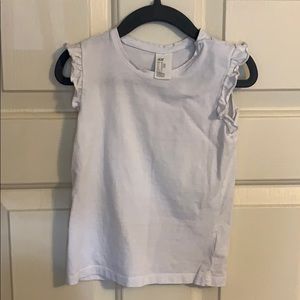 Baby Girls H&M White Ruffle T-Shirt 12-18 Month